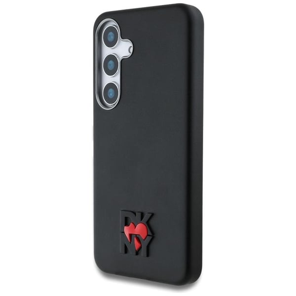 DKNY Mobilskal till Galaxy S25 Läder Heart of NY - Svart