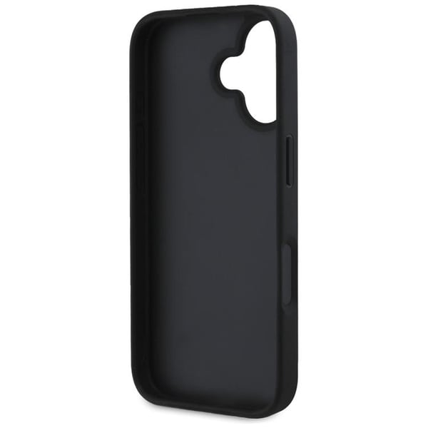 Guess Mobilskal till iPhone 16 Grained Big 4G Small Classic Logo - Svart