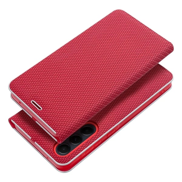 Xiaomi Redmi Note 14 Pro 4G Lompakkokotelo Luna Carbon - Punainen