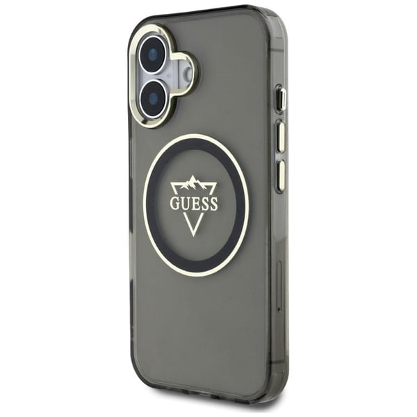 Guess Mobilskal till iPhone 16 MagSafe IML Mountain Logo - Svart