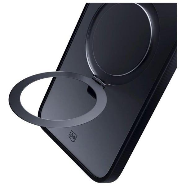 3MK Mobilskal till iPhone 15 Pro MagSafe Smoke Stativ - Svart