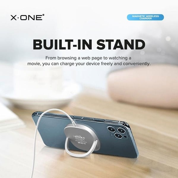 X-One MagSafe Trådløs Oplader - Hvid