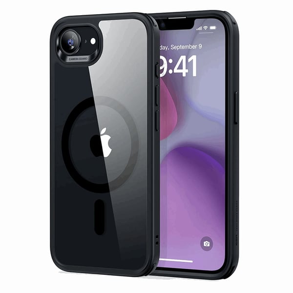 ESR Mobilskal till iPhone 16e Magsafe Classic Hybrid Halolock - Clear/Svart