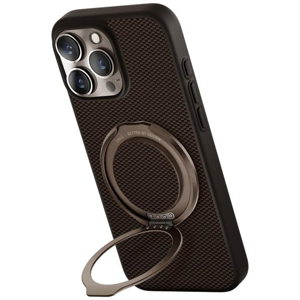 UNIQ Mobilskal till iPhone 16 Pro Max MagSafe Keva Air GripFit - Brun