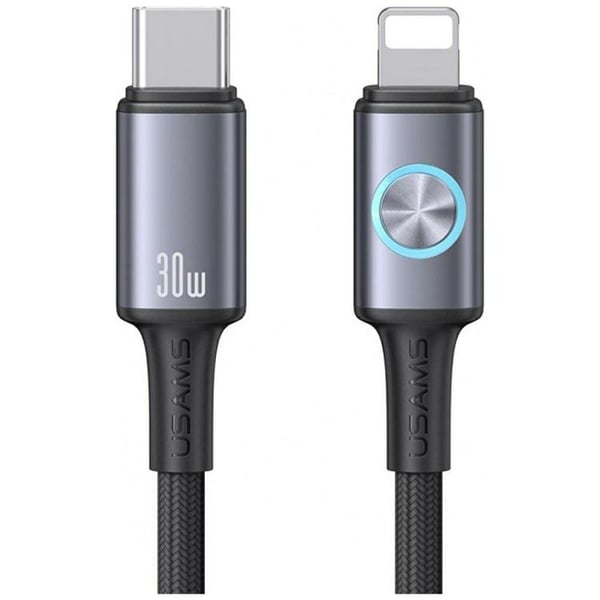 USAMS USB-C–Lightning-kaapeli 30W 1.2m Huan - Tarnish