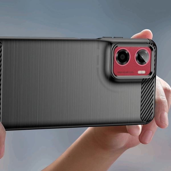 Tech-Protect Mobilskal till Motorola Moto G05/E15 TPU Carbon - Svart