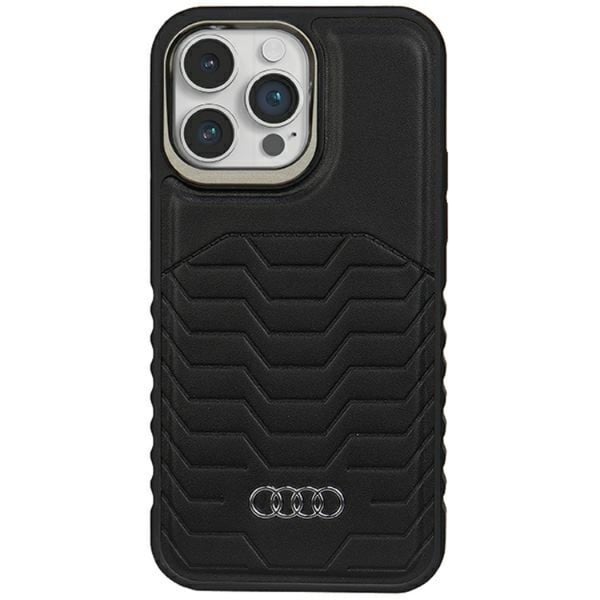 Audi Mobilskal till iPhone 13 Pro Max Magsafe Synthetic Läder - Svart