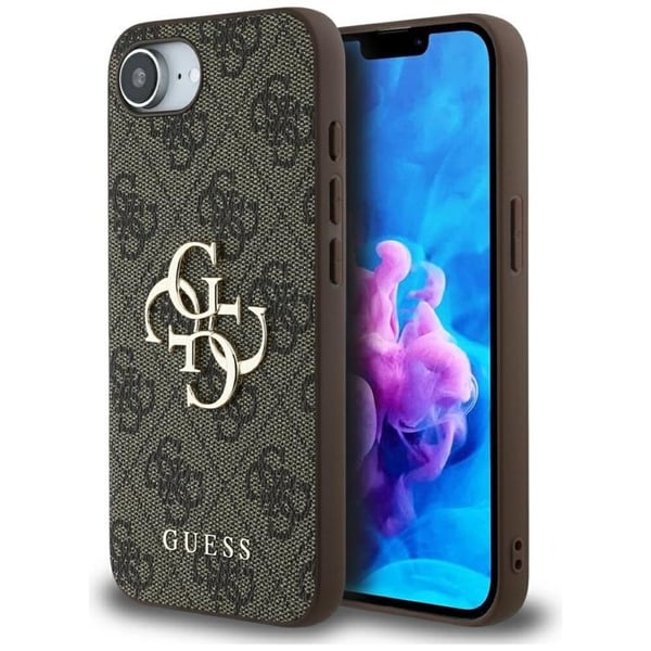 Guess Mobilskal till iPhone 16e 4G Big Logo - Brun