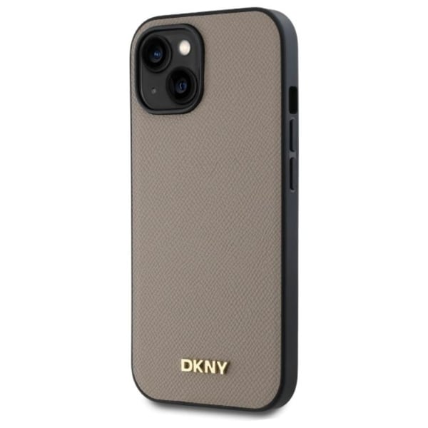 DKNY telefontaske til iPhone 15 MagSafe kornet metallogo