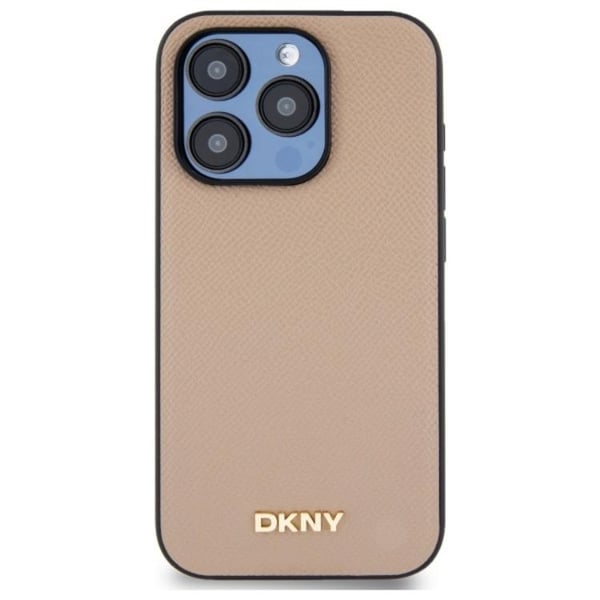 DKNY telefontaske til iPhone 15 Pro MagSafe kornet metallogo