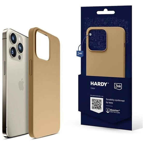 3MK Mobilcover til iPhone 15 Pro MagSafe Hardy - Mørk guld