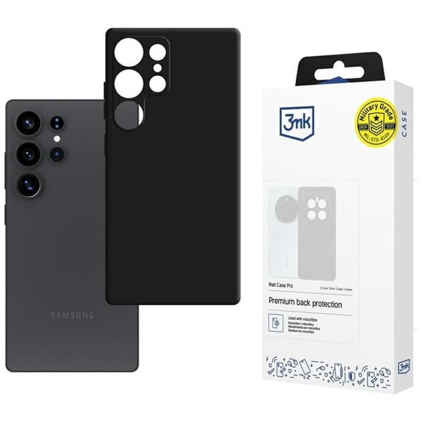 3MK Mobilskal till Galaxy S25 Ultra Matt Pro - Svart