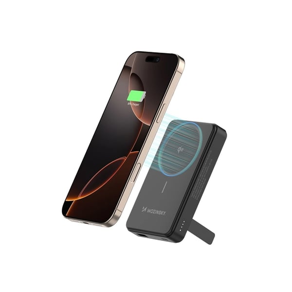 Wozinsky Qi2 Powerbank 10000 mAh 22.5W 1xUSB-C 1xUSB-A - Svart