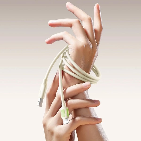 Joyroom USB-A Till Lightning Kabel 3A 1.2m - Beige