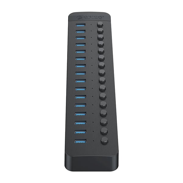 Orico Hubb 16xUSB-A 3.0 med Strömbrytare - Svart