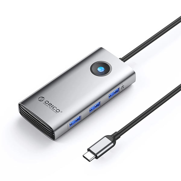 Orico Hubb 3xUSB-A 3.0 1xUSB-C 2.0 1xHDMI - Grå