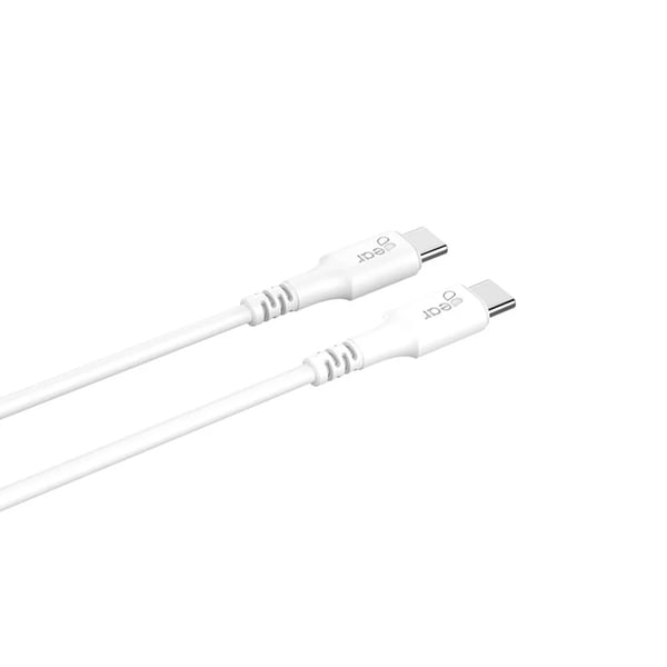 Gear USB-C til USB-C 2.0 0.5m kabel - hvid
