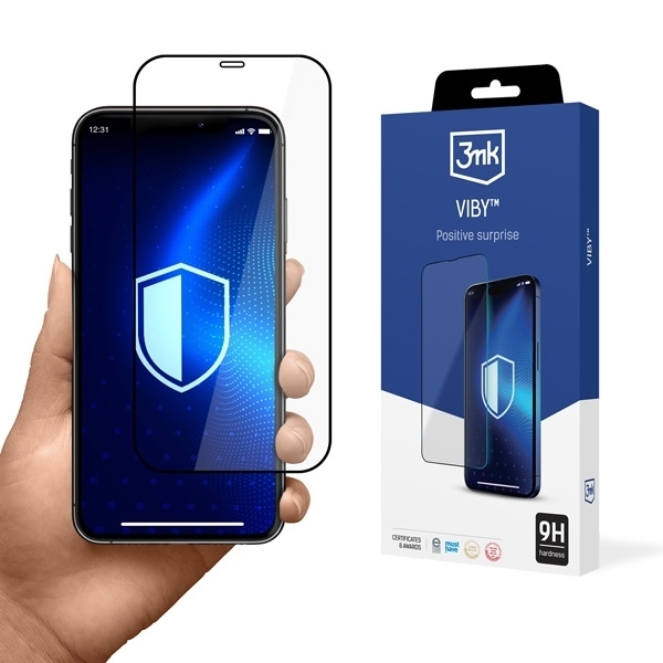 3MK iPhone 15 Pro Max karkaistu lasinen näytönsuoja Viby - Kirkas