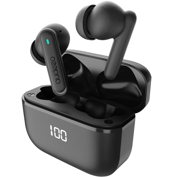 Audeeo Aeropods ANC+ENC LED Øretelefoner - Sort
