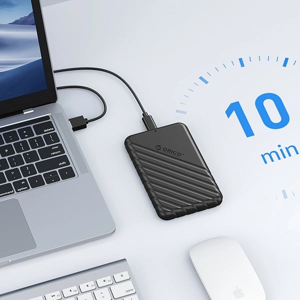 Orico Diskkassett 2.5" HDD/SSD USB3.0 Micro-B 5Gb/s - Svart