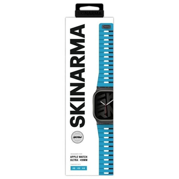 Skinarma Apple Watch 49/46/45/44 ranneke Gemini - Sininen