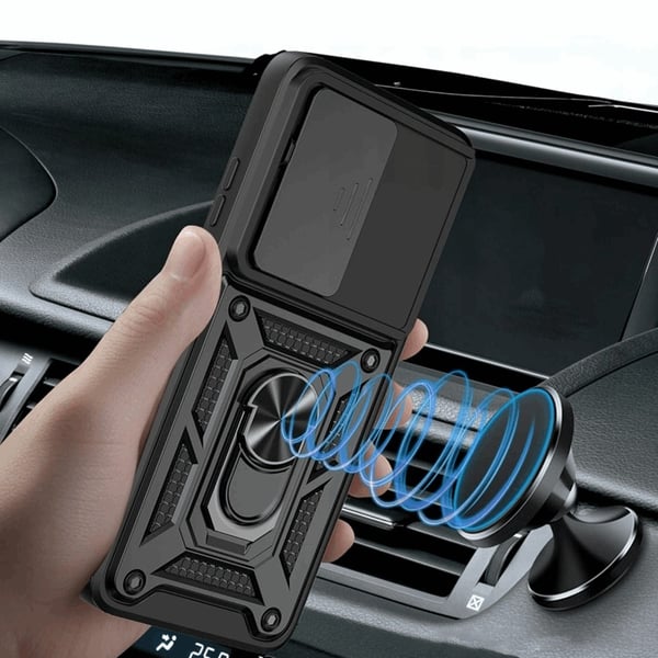 Tech-Protect telefontaske til Motorola Moto G15 Camshield Pro - Sort