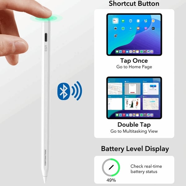 ESR Stylus Pen Geo Digital Magnetisk - Hvid