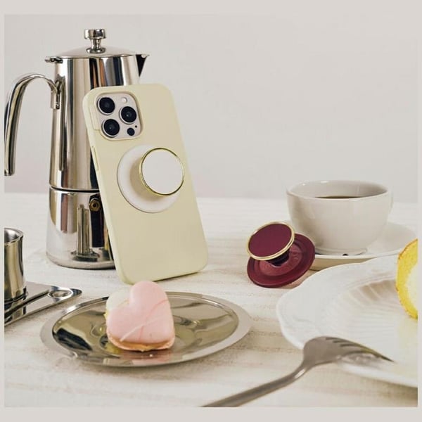 Popsockets MagSafe Grip Round Luxe Coconut Creme Emali