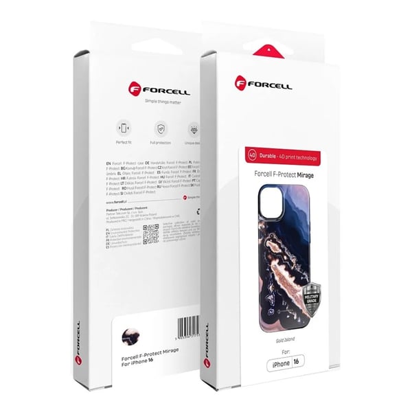 Forcell Telefontaske til iPhone 15 Pro MagSafe Mirage - Guld Island