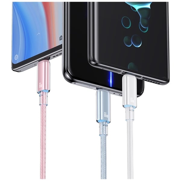 Usams USB-A till USB-C Kabel 1.2m Cloud - Svart