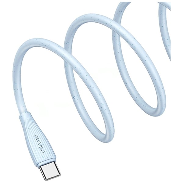 Usams USB-A till USB-C Kabel 1m Green Series - Vit