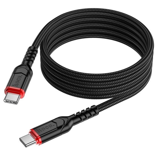 HOCO USB-C til USB-C Kabel PD QC 3A 60W X59 1m - Sort