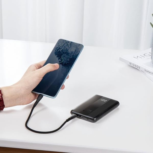 Forcell Strømbank 10000mAh 22.5W PD QC 3A Energo - Sort