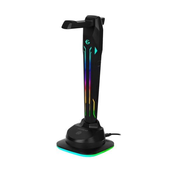 EGOGEAR Headsetstativ SAC1 RGB med 4xUSB-porte og Type-C 1m
