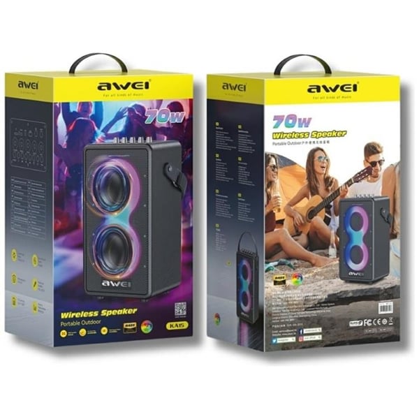 Awei Trådlös Högtalare Bluetooth 5.3 70W - Svart