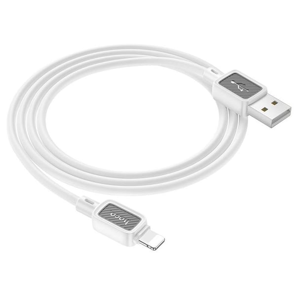 Hoco USB-A - Lightning 2.4A Kabel 1m X108 - Vit