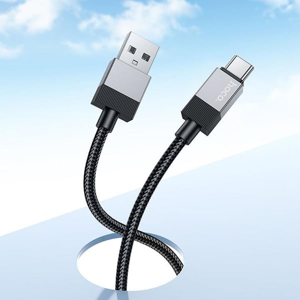 Hoco USB-A - USB-C 3A Kabel 1m X110 - Svart