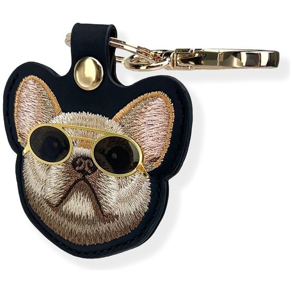 Nimmy AirTag Cover Glasses Cool Dog - Sort