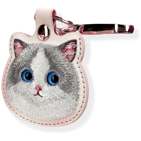 Nimmy AirTag Betræk Big Eyed Pet 2.0 Kat - Lyserød