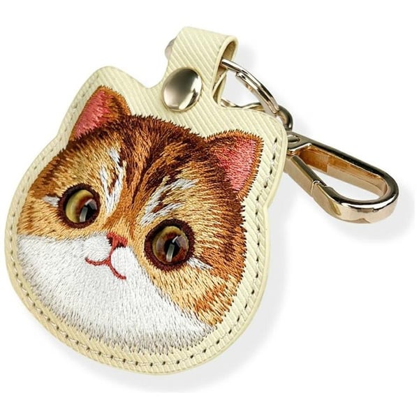 Nimmy AirTag Skal Big Eyed Pet 2.0 Cat - Khaki