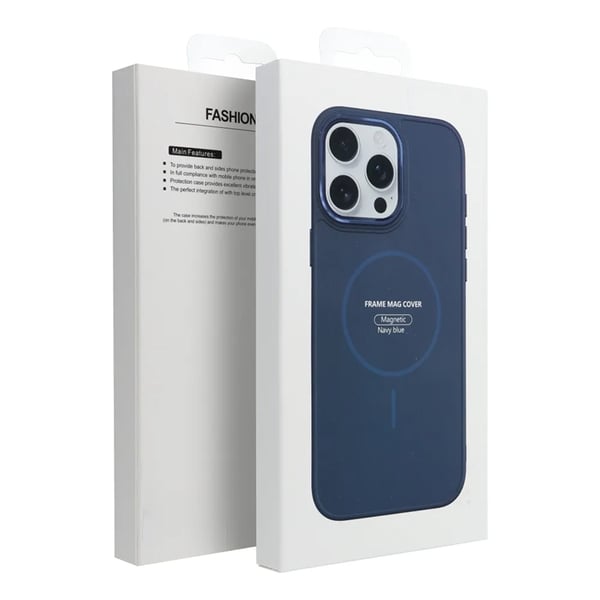 Mobilskal till iPhone 14 Magsafe Frame - Marinblå