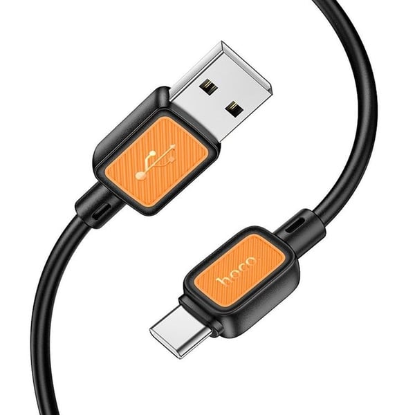 HOCO USB-A till USB-C Kabel 3A 1 m X108 - Svart