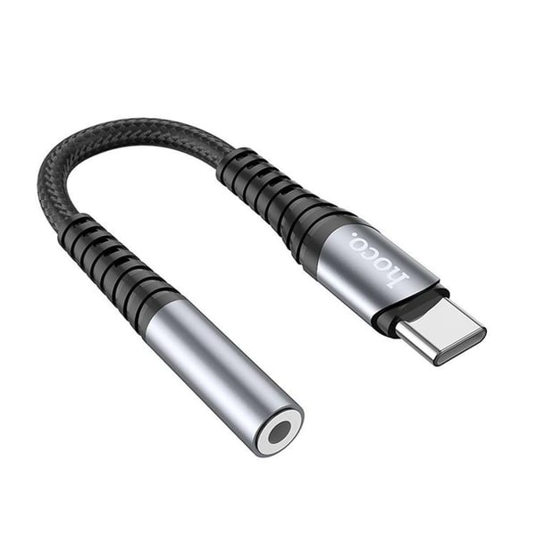 HOCO AUX 3.5mm till USB-C Adapter LS33 - Grå