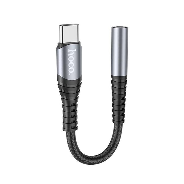 HOCO AUX 3.5mm till USB-C Adapter LS33 - Grå