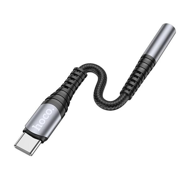 HOCO AUX 3.5mm till USB-C Adapter LS33 - Grå