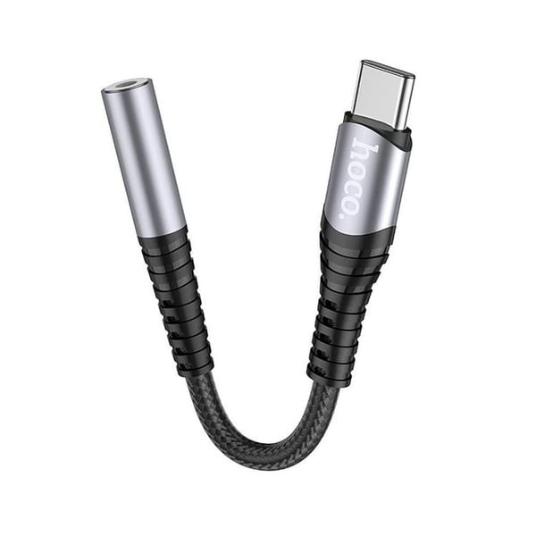 HOCO AUX 3.5mm till USB-C Adapter LS33 - Grå