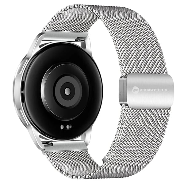 Forcell Galaxy Watch 20mm Armband Magnetic Steel FS11 - Silver