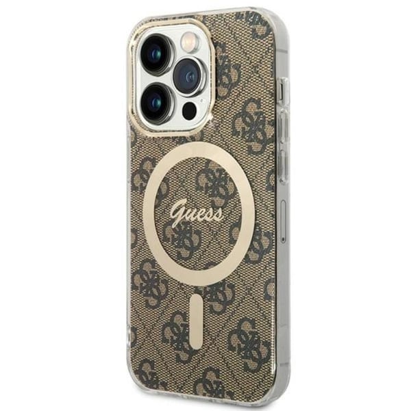 Guess Mobilskal till iPhone 15 Pro Max MagSafe IML 4G - Brun