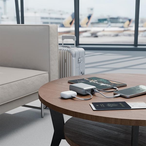 Bazic Fusion 4in1 PowerBank 20000mAh USB-C/Lightning - Grå