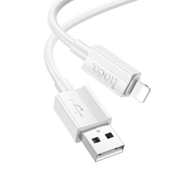 HOCO USB-A til Lightning-kabel 2.4A X107 1 m Hvid HOCO USB-A til Lightning-kabel 2.4A X107 1 m Hvid